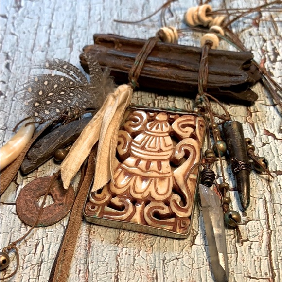 OOAK Gypsy Bohemian Necklace featured in Belle Armore Jewelry